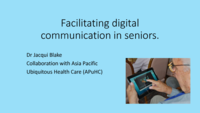 Facilitating digital communication in seniors