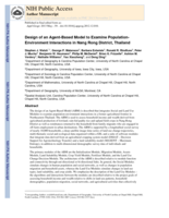 Design of an agent-based model to examine population–environment interactions in Nang Rong District, Thailand