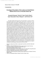 Osteological Description of the Lapita-associated Human Skeleton Discovered on Moturiki Island, Fiji