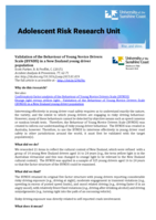 Validation of the Behaviour of Young Novice Drivers Scale (BYNDS) in a New Zealand young driver population