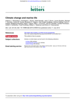 Climate change and marine life