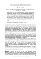 Applications of Biomechanics in Swimming