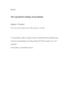 The reproductive biology of macadamia