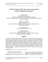 A Portal-Based Web Service Development Using a Mashup Approach