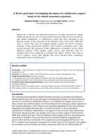 Is BUdi a good mate? Investigating the impact of a collaborative support model on the student assessment experience