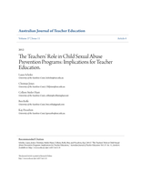 The Teachers’ Role in Child Sexual Abuse Prevention Programs: Implications for Teacher Education