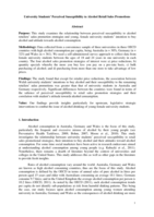 University Students' Perceived Susceptibility to Alcohol Retail Sales Promotions