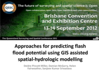 Review and framework development for addressing flash flood potential using GIS assisted spatial-hydrologic modelling