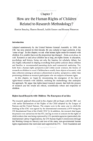 How are the Human Rights of Children Related to Research Methodology?