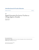Digital Generation Pre-Service Teachers as Change Agents: a Paradox