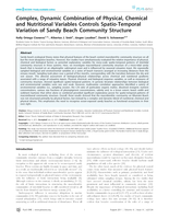 Complex, Dynamic Combination of Physical, Chemical and Nutritional Variables Controls Spatio-Temporal Variation of Sandy Beach Community Structure