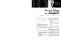 Assessment of shooting posture