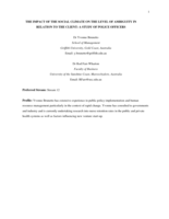 The impact of the social climate on the level of ambiguity in relation to the client: a study of police officers