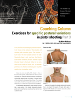 Exercise for specific postural variations in pistol shooting, Part 3