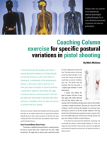 Exercise for specific postural variations in pistol shooting, Part 1