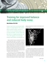 Training for improved balance and reduced body sway