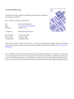 Information–movement coupling in developing cricketers under changing ecological practice constraints