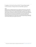 Compliance in the First Four Years of AAS 27 Financial Reporting by Local Government: A Study of the New South Wales experience