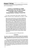 ß-Hydroxy-ß-Methylbutyrate (HMB) Supplementation Does Not Affect Changes in Strength or Body Composition During Resistance Training in Trained Men