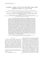 Geographic coupling of juvenile and adult habitat shapes spatial population dynamics of a coral reef fish