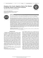 Changing of the Guard: Adaptation Options That Maintain Ecologically Resilient Sandy Beach Ecosystems