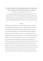 The influence of sensitivity to reward and punishment, propensity for sensation seeking, depression, and anxiety on the risky behaviour of novice drivers: A path model