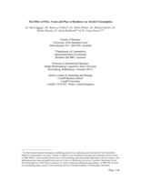 The Effect of Price, Venue and Place of Residence on Alcohol Consumption