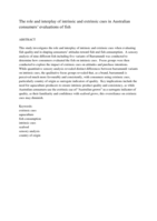 An exploratory study into the role and interplay of intrinsic and extrinsic cues in Australian consumers’ evaluations of fish