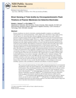 Direct sensing of total acidity by chronopotentiometric flash titrations at polymer membrane ion-selective electrodes