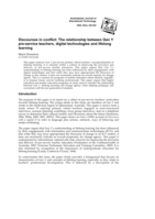 Discourses in conflict: The relationship between Gen Y pre-service teachers, digital technologies and lifelong learning
