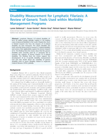 Disability Measurement for Lymphatic Filariasis: A Review of Generic Tools Used within Morbidity Management Programs