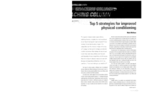 Top 5 strategies for improved physical conditioning