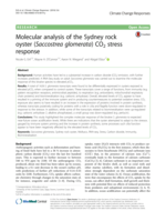 Molecular analysis of the Sydney rock oyster (Saccostrea glomerata) CO2 stress response