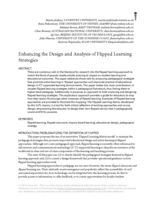 Enhancing the Design and Analysis of Flipped Learning Strategies