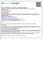 Whether Shari`ah Compliance Efficiency a Matter for the Financial Performance: The Case of Islami Bank Bangladesh Limited