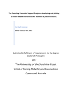 The Parenting Premmies Support Program: developing and piloting a mobile health intervention for mothers of preterm infants