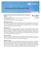 Emotions, behaviour, and the adolescent driver: A literature review