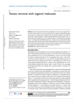 Tattoo removal with ingenol mebutate