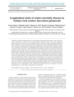 Longitudinal study of winter mortality disease in Sydney rock oysters Saccostrea glomerata