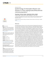 Epidemiology of chlamydial infection and disease in a free-ranging koala (Phascolarctos cinereus) population