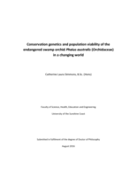 Conservation genetics and population viability of the endangered swamp orchid Phaius australis (Orchidaceae) in a changing world