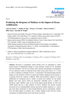 Predicting the response of molluscs to the impact of ocean acidification