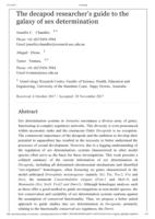 The decapod researcher's guide to the galaxy of sex determination