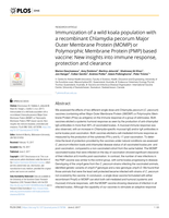 Immunization of a wild koala population with a recombinant Chlamydia pecorum Major Outer Membrane Protein (MOMP) or Polymorphic Membrane Protein (PMP) based vaccine: New insights into immune response, protection and clearance