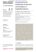 A framework for the identification of long-term social avoidance in longitudinal datasets