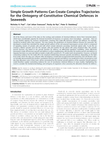 Simple growth patterns can create complex trajectories for the ontogeny of constitutive chemical defences in seaweeds