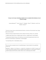 To stop or not to stop: Contrasting compliant and non-compliant driver behaviour at rural rail level crossings