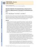 Backside calibration chronopotentiometry: Using current to perform ion measurements by zeroing the transmembrane ion flux