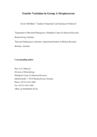 Genetic variation in group A streptococci