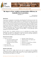 The impact of tare weight on transportation efficiency in Australian forest operations. CRC for Forestry, Harvesting and Operations Bulletin 3, December 2008